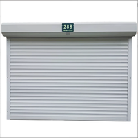 Porte de garage moderne en alliage d'aluminium, étanche, économique, coupe-vent, antivol, pour entrepôt, ouverture latérale électrique