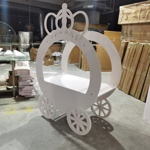 <strong>Hot</strong> Sales Acrylic Cute Candy Cart With <strong>Wheels</strong> Bar Cart Dessert <strong>Party</strong> Decoration - Product Image 3