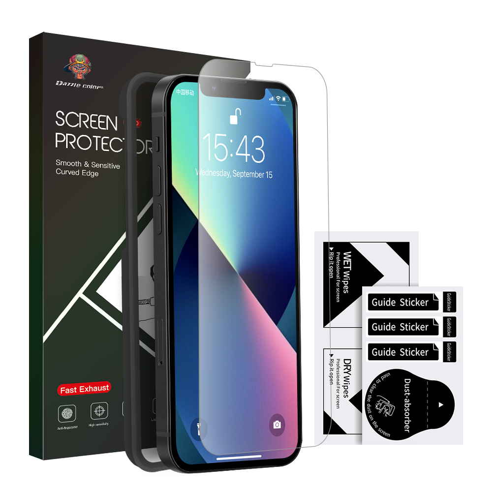 Заводская распродажа OEM ODM защита от отпечатков пальцев Взрывозащищенная стеклянная защита для экрана для iphone 13 pro 3 pack 2 pack