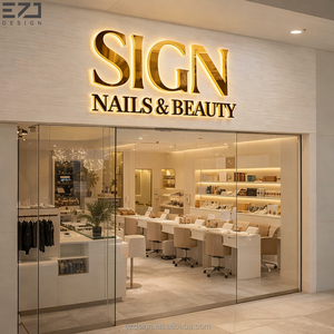 Enseigne lumineuse LED extérieure personnalisée EZD en acrylique étanche avec lettres en relief pour devanture de magasin - Product Image 2