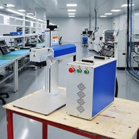 Máquina de Marcado Láser de Fibra 3D Profesional de 3w 5w para Vidrio, Silicona, Plástico, Placa PCB Flexible, Máquina de Grabado Rotativa de Escritorio