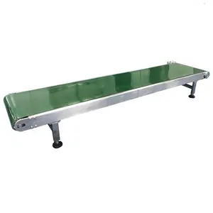 Adjustment speed industrial soap packing transportation green PVC belt conveyor machine