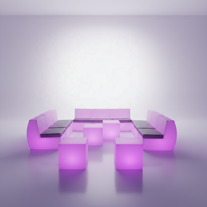 Canapé en forme de I à 4 places avec éclairage LED de luxe pour restaurant (Sf201) - Product Image 4