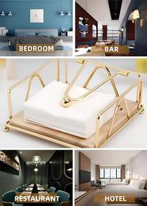 Servilletero de metal de alta resistencia con diseño minimalista diseñado para un almacenamiento eficiente de servilletas y fácil de usar en casa o en el trabajo - Product Image 5