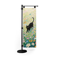 Drapeau mural OEM impression en vrac bannières personnalisées ébauches de sublimation double face accessoires d'affichage de drapeaux de table Anime