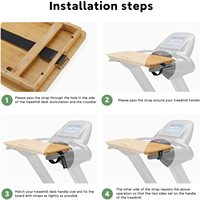 Plateau pour ordinateur portable pliable en bambou ergonomique Minjoo Home avec support pour PC et poste de travail réglable pour une utilisation sur ordinateur de bureau