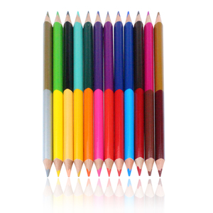 Crayons <span class=keywords><strong>de</strong></span> couleur double, forme <span class=keywords><strong>triangulaire</strong></span>, ronde, hexagonale, bois <span class=keywords><strong>de</strong></span> tilleul, 12/24/36 couleurs, certifiés pour la sécurité des enfants - Product Image 4