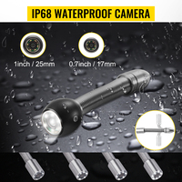 VEVOR 98.4 Ft/30 m 4.3 "Caméra d'inspection de vidange de tuyau avec fonction DVR et lumières LED étanche IP68 Endoscope