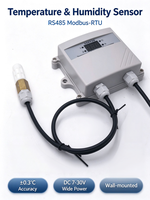 Transmitter Suhu dan Kelembapan Dinding Presisi Tinggi ±0.3C Langsung dari Pabrik IP65 DC 10-30V Output Analog JQ-87WS-02