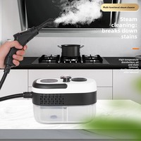 Nettoyeur vapeur multifonctionnel électrique domestique 2500W haute température 3 bars de pression avec réservoir d'eau de 1200ml pour les taches