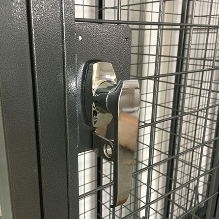 スチール商用ロッカーワイヤーメッシュ壁収納セキュリティケージ