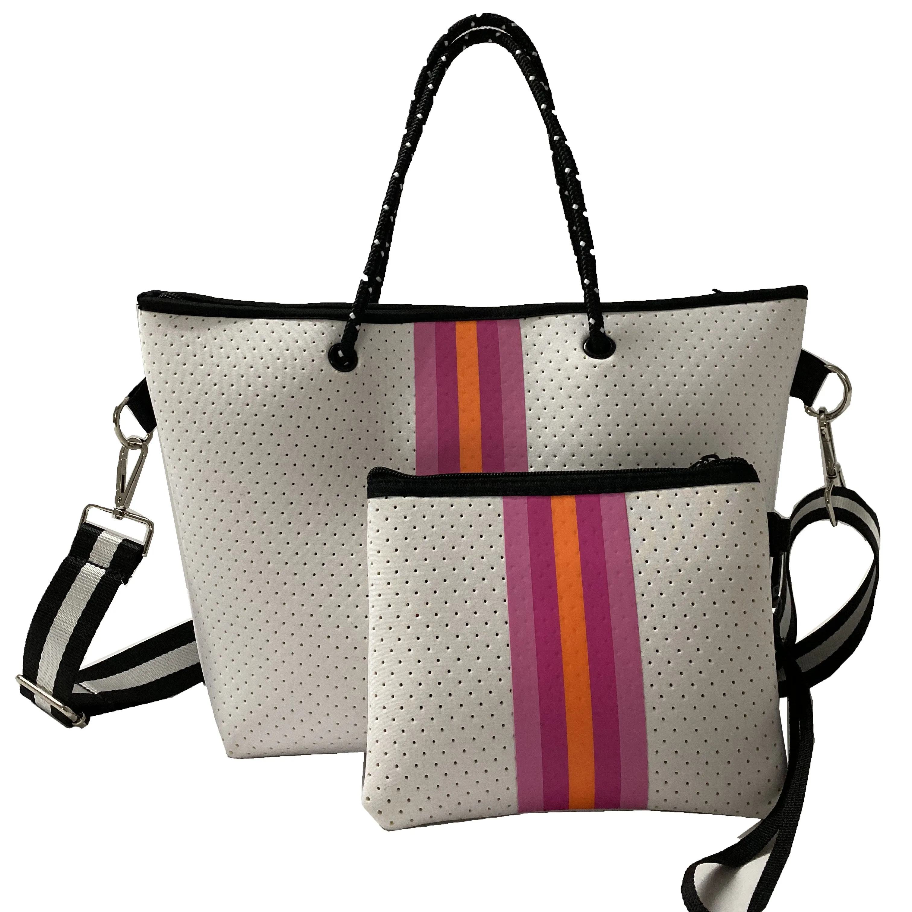 2022 new fashion waterproof beach bag women's handbag neoprene mini tote bag