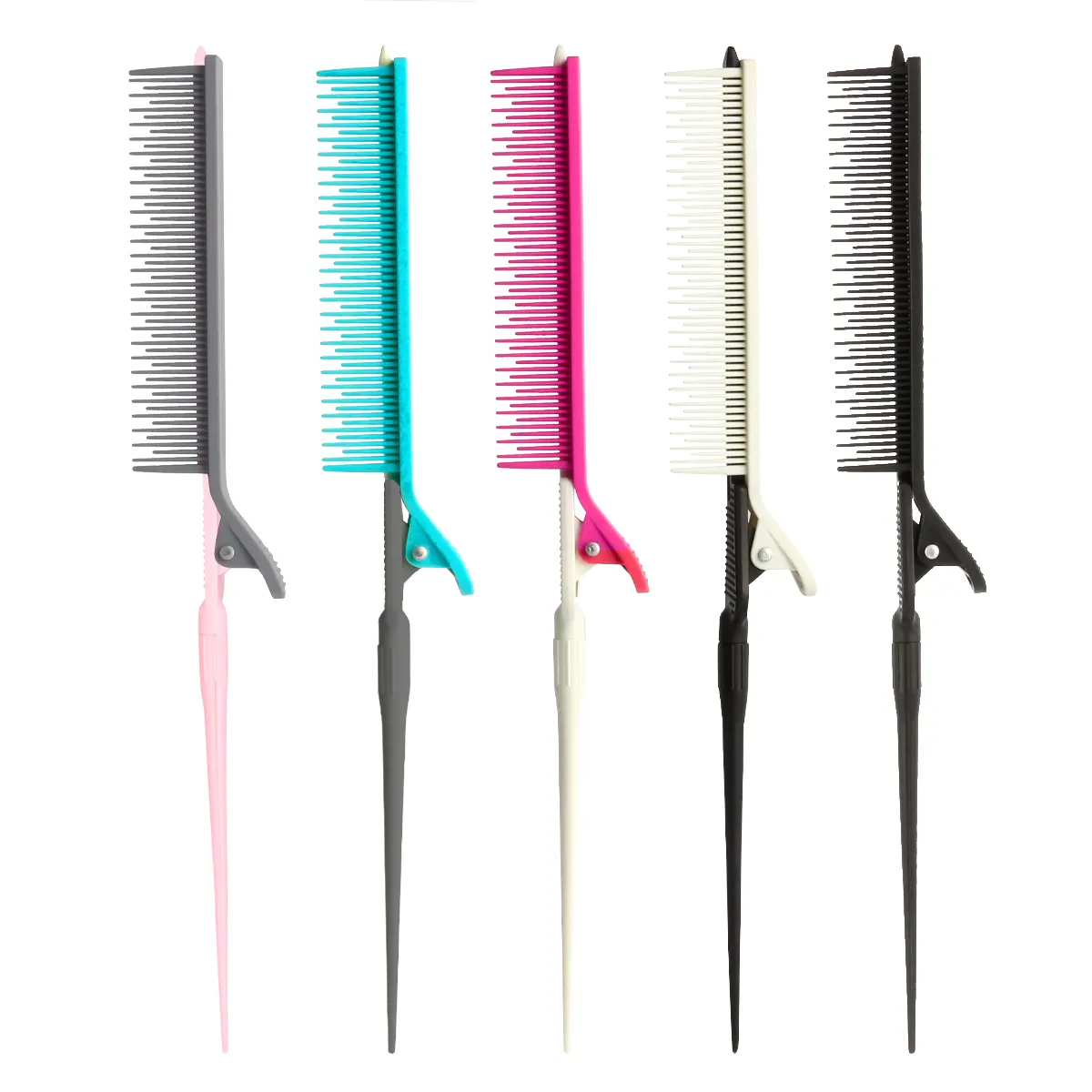Parrucchiere professionale Multi-funzione evidenziando Clip staccabile pettine di separazione capelli Stranghtener spazzola rimovibile
