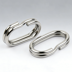 Spinpoler Anneaux de raccordement ovales doubles en acier inoxydable pour leurres, connecteurs pour leurres durs et souples, accessoires de pêche - Product Image 6