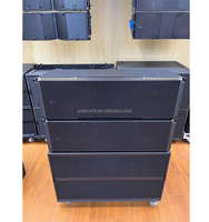 HDL 50-A 4K Dual 12 pouces 3 voies Active Line Array Armoires de haut-parleurs en bois Système de sonorisation à aimant néodyme pour les performances sur scène