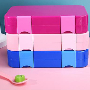 Boîte à lunch portable légère et étanche sans BPA avec logo personnalisé pour les enfants à l'école - Product Image 1