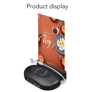 2024 bán chạy quảng cáo đứng Bảng <span class=keywords><strong>menu</strong></span> ngân hàng điện 10000mAh với bộ sạc không dây Nhà hàng bảng điện thoại hàng đầu sạc - Product Image 2