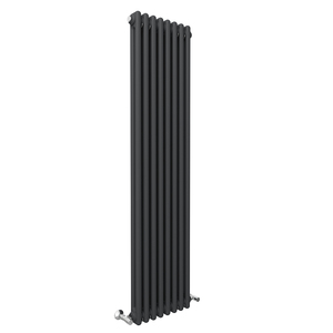 Radiatore di riscaldamento verticale del bagno d'acciaio della stanza nera moderna all'ingrosso di alta qualità antracite 2/3 radiatore della colonna per la stanza - Product Image 2