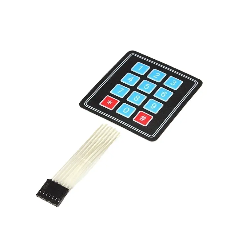Graphic PCB Overlay Stickers Key Membrane Keyboard Membrane Switch For Home Appliance Electronic Equipment