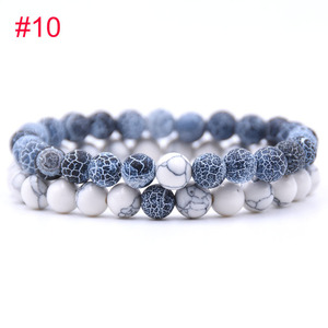 Wholesale Long Distance Couples Matching Relationship Howlite Sets Beaded <strong>Bracelets</strong> Promotional Gift <strong>Yin</strong> <strong>Yang</strong> <strong>Bracelet</strong> - Product Image 4