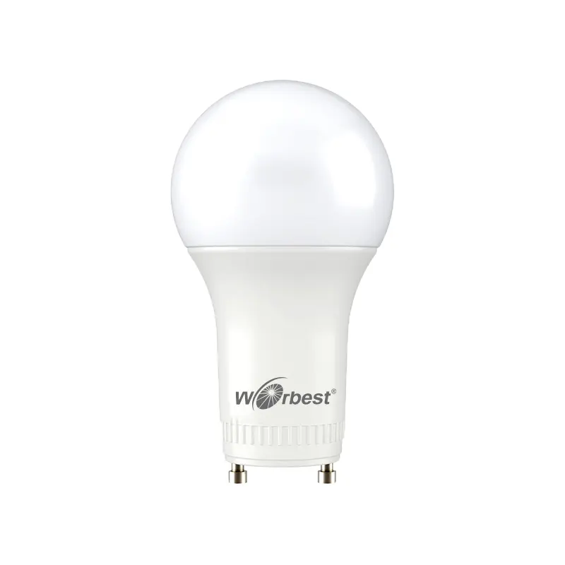 Worbest A19 lampadina a LED GU24 lampadina Base 15W 1600lm 120V 3000K bianco caldo adatto per studio soggiorno cucina camera da letto
