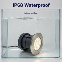Lumière LED encastrée de qualité commerciale IP68 12V/24V basse tension en acier inoxydable avec capteur de lumière pour éclairage souterrain