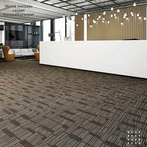 Dalles de moquette entièrement moquettées pour bureau 50x50, emboîtables, ignifuges, usage commercial, tapis de salon, grandes dalles de moquette en gros - Product Image 2