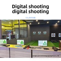 Simulateur de tir numérique Liangjia d'intérieur à double capacité, non gonflable, avec design 3D pour divertissement et amusement