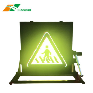 Écran LED pliable Hankun, simple ou double couleur, affichage couleur intégrale, pour travaux routiers, informations de circulation, fixation magnétique, IP65 - Product Image 5