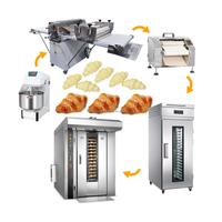 Ligne de production de mini-croissants, machine à former les croissants, ligne de production de pains danois, machine à former les croissants au beurre