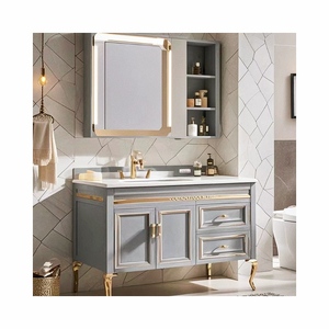 Conception <span class=keywords><strong>spéciale</strong></span> nord-américaine Double évier <span class=keywords><strong>Peinture</strong></span> sur bois Vanités <span class=keywords><strong>de</strong></span> <span class=keywords><strong>salle</strong></span> <span class=keywords><strong>de</strong></span> <span class=keywords><strong>bain</strong></span> finies avec comptoir en pierre <span class=keywords><strong>de</strong></span> quartz - Product Image 3