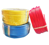 Fil et câble en cuivre pur isolé en PVC ignifuge, à brin unique, pour usage industriel et domestique, sûr et inodore