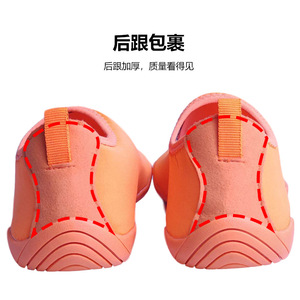 Chaussures aquatiques unisexes à bout fermé, semelle extérieure en caoutchouc antidérapante, yoga, fitness, salle de sport, intérieur, extérieur, toutes saisons, tige synthétique, semelle intermédiaire en EVA - Product Image 4