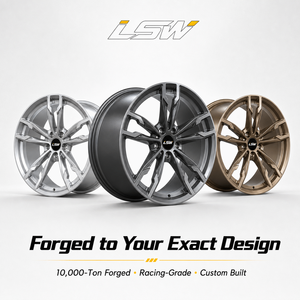 ล้อฟอร์จ LS8161 ขนาด 18 19 20 21 22 นิ้ว 5x112 5x120 5x114.3 สีเทากันเมทัล หน้าเจียร 6061 T6 สำหรับ BMW Audi Mercedes Tesla - Product Image 5