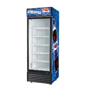 Refrigerador de bebidas Pepsi de bajo <span class=keywords><strong>precio</strong></span> con puerta de vidrio para exhibición de bebidas y <span class=keywords><strong>congelador</strong></span> <span class=keywords><strong>vertical</strong></span> de promoción - Product Image 6