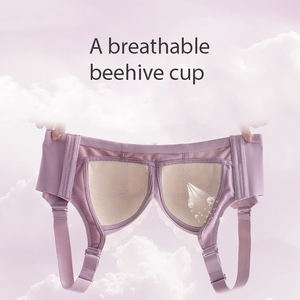 <span class=keywords><strong>Sujetador</strong></span> de encaje de copa fina transpirable cómodo <span class=keywords><strong>sin</strong></span> <span class=keywords><strong>sujetador</strong></span> de almohadilla <span class=keywords><strong>Sujetador</strong></span> de red sexy para mujer gorda - Product Image 5