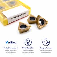 3PKT150508R-M Plaquettes triangulaires en carbure pour fraiseuse CNC à ébavurer et à fraiser à plat pour acier inoxydable/acier/fonteuse