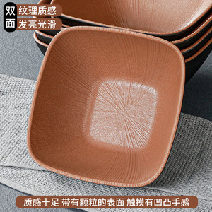 ชามเมลามีนทรงสี่เหลี่ยมขนาดใหญ่สำหรับเสิร์ฟหม้อไฟรสเผ็ดและราเมน - Product Image 2