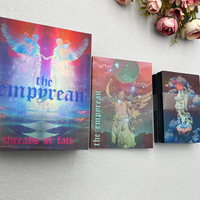 Cartes de tarot holographiques personnalisées, jeu d'oracle arc-en-ciel, jeu de cartes d'affirmation, papier artistique 300 g/m²/400 g/m², haute qualité