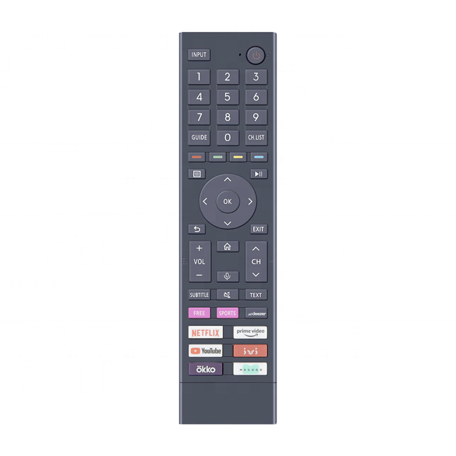 Hostrong Factory OEM ODM ERF3E80H No/Voice Remote Control for Hisen Smart TV 43A6BG 43A6G 50A6BG 50A6G 55A6G Support Custom