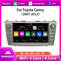06-11 para Toyota Camry coche estéreo grande 10 \ "Pantalla táctil Android Navigator Carplay GPS TV REPRODUCTOR DE CD 2G RAM MP3 funciones Dashbo
