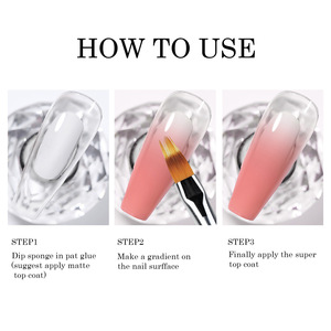 Pinceau à ongles en nylon doux <span class=keywords><strong>de</strong></span> qualité supérieure, dégradé argent-noir, pour gel UV, accessoires <span class=keywords><strong>de</strong></span> peinture et <span class=keywords><strong>de</strong></span> mélange pour ongles DIY, OEM disponible, CE - Product Image 6