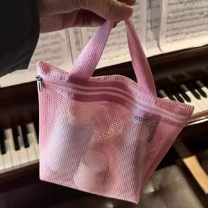 Mesh <b>Makeup</b> Toiletry <b>Storage</b> Bags Handbags Portable Travel Washing Shower Tools Organizer Hanging Cosmetic Organizer Pouch - Product Image 3