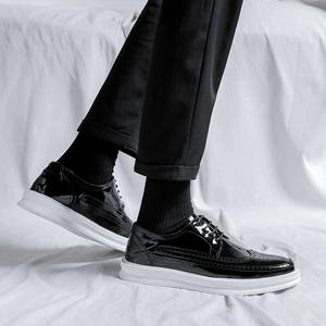 Chaussures habillées d'hiver pour hommes, tige en maille respirante, cuir imperméable, soutien de la voûte plantaire, chaussures décontractées, fête, mariage, affaires, tendance de la mode - Product Image 4