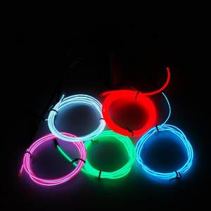 <span class=keywords><strong>Fil</strong></span> électroluminescent super <span class=keywords><strong>lumineux</strong></span> clignotant, néon EL, 10 couleurs, DC3V/DC12V/AC110V-220V, avec onduleur, flexible, découpable, en PVC - Product Image 3