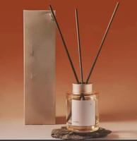 Vente en gros d'huile de parfum personnalisée de luxe bouteille vide de bâton d'encens de roseau vide avec boîte d'emballage