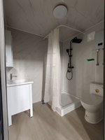 Cabine de douche portable pour la plage et le camping, installation facile, livraison complète, faible coût, préfabriquée