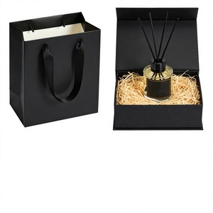 Caja de Embalaje de Cartón Personalizable con Doble Puerta Abatible, Cinta Decorativa, para Velas, Perfumes/Cosméticos, Productos para Bebés, Regalos, con Grabado Elegante - Product Image 2