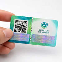 Étiquettes adhésives de sécurité anti-contrefaçon avec code QR dynamique personnalisé pour l'emballage de parfums, shampooings et lotions, logo personnalisé
