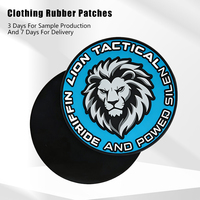 Patchs PVC personnalisés, patchs en caoutchouc silicone 3D, logo brodé, patchs en PVC thermocollants, accessoires pour vêtements